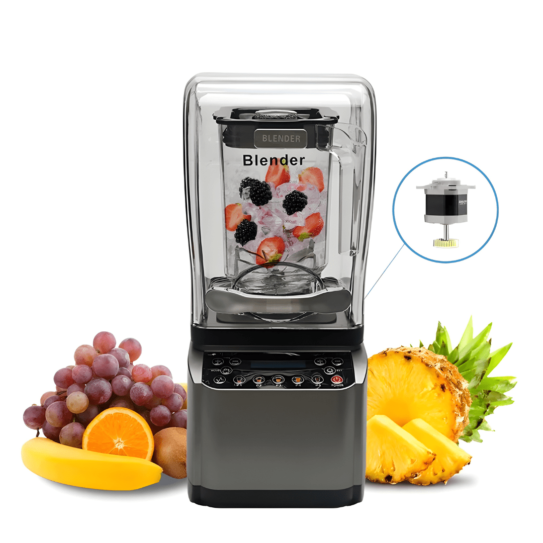 Powerful 3.5L 2200W-4000W Commercial Brushless Blender with Touch Control – Silver