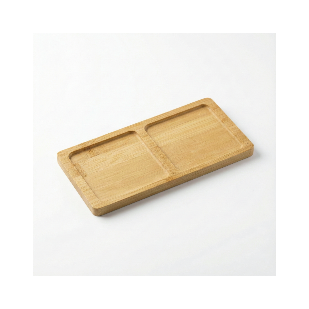 Bamboo Duo Tray – Square Holes