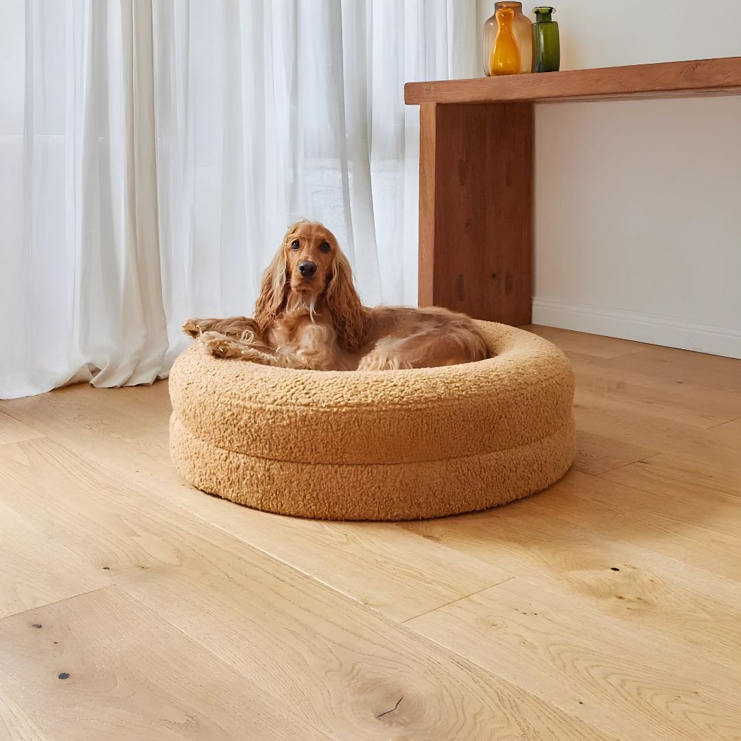 Orthopaedic Memory Foam Dog Bed – Premium Teddy Fabric (96 cm)
