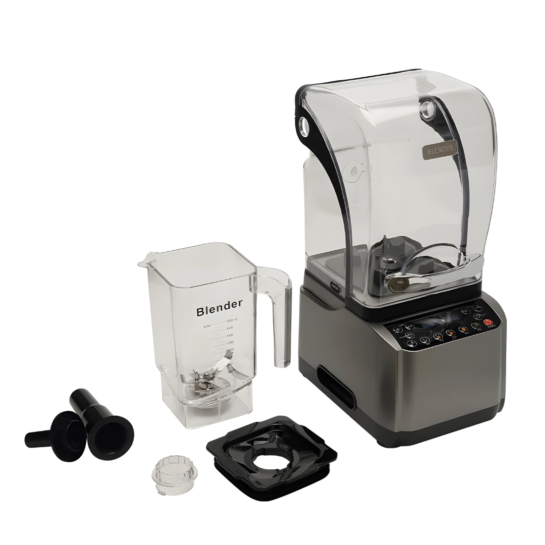 Powerful 3.5L 2200W-4000W Commercial Brushless Blender with Touch Control – Silver