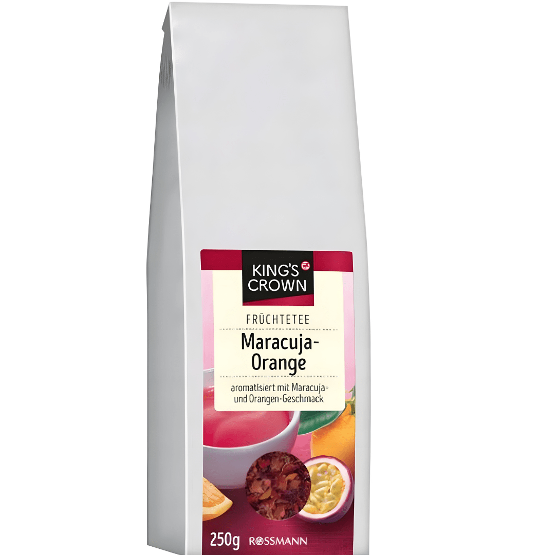King’s Crown Passion Fruit & Orange Fruit Tea – German Blend by Rossmann (250g)