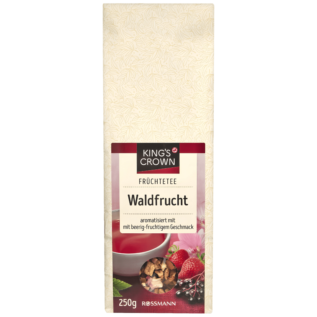 King’s Crown Forest Fruit Tea – German Berry Blend by Rossmann (250g)