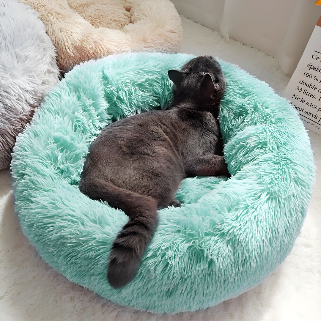 Round Anti-Slip Pet Bed – Soft & Breathable (70 cm)