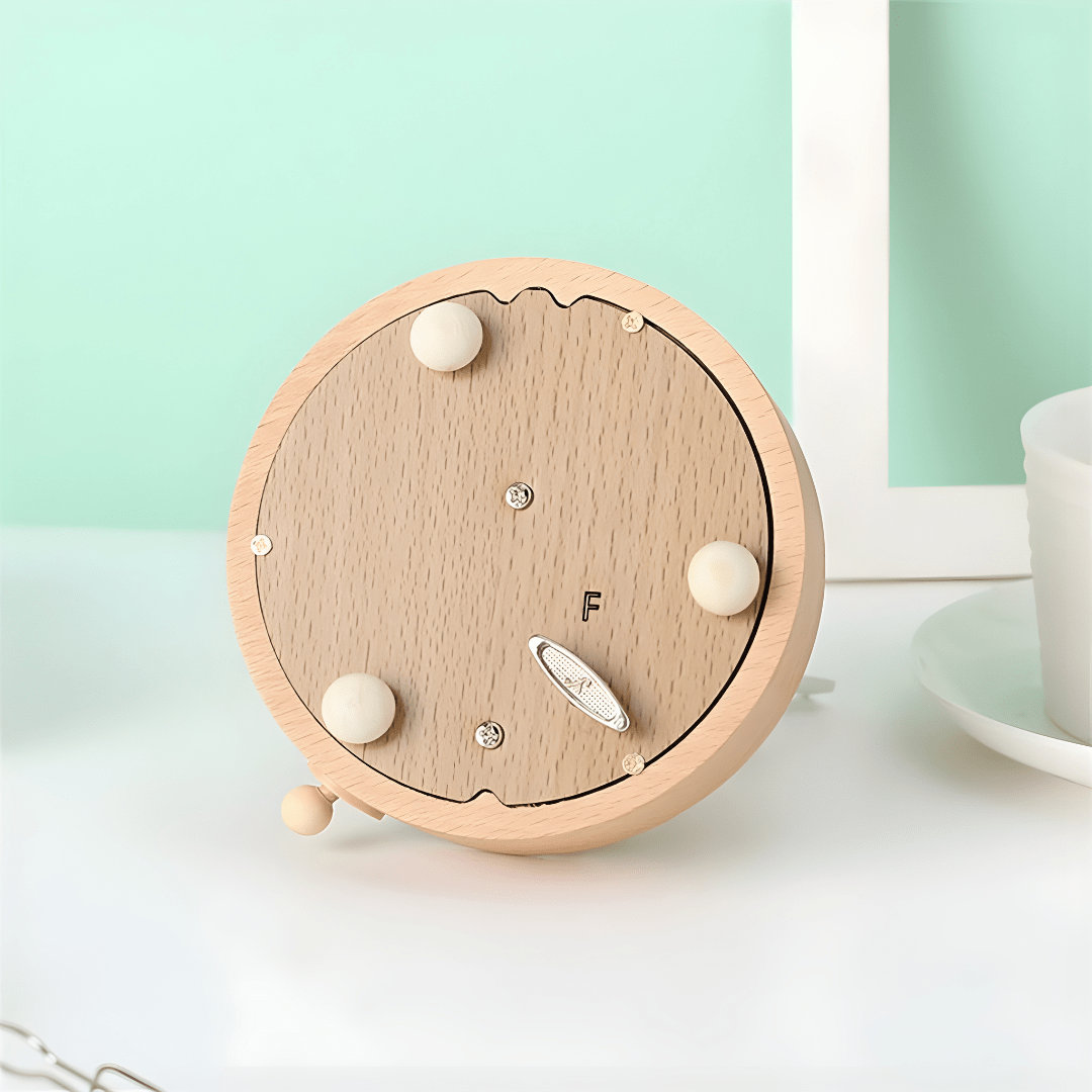 Artisan Wooden Windmill Music Box – “Castle in the Sky”