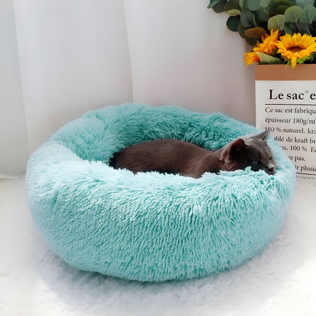 Round Anti-Slip Pet Bed – Soft & Breathable (70 cm)