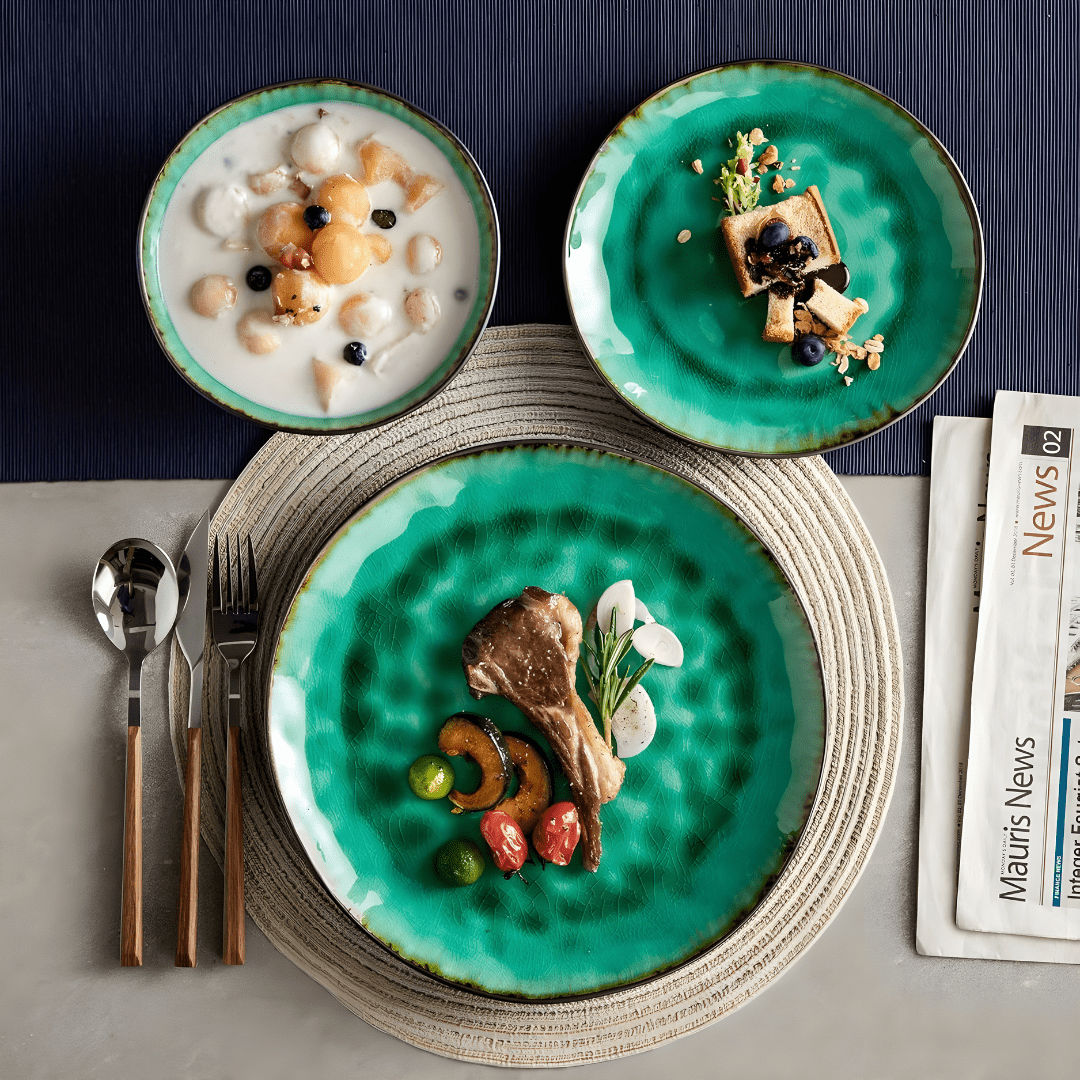Palm Beach 12-Piece Ceramic Dinnerware Set