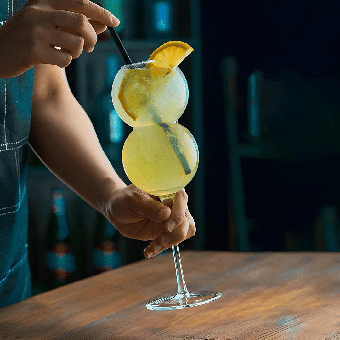 470ml Bubble Ball Cocktail Glass – Tall & Elegant Design