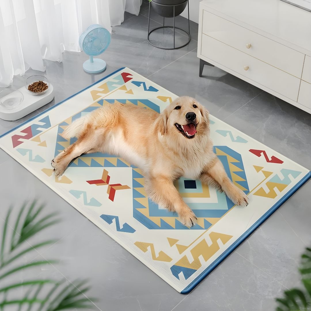 Cooling Pet Mat – Ice Silk Breathable Summer Sleeping Pad (85×120cm)