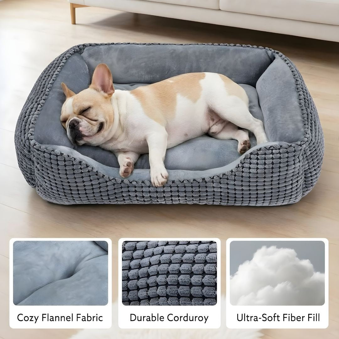 Four Seasons Comfort Pet Bed Supportive Sides (80×65×15cm)