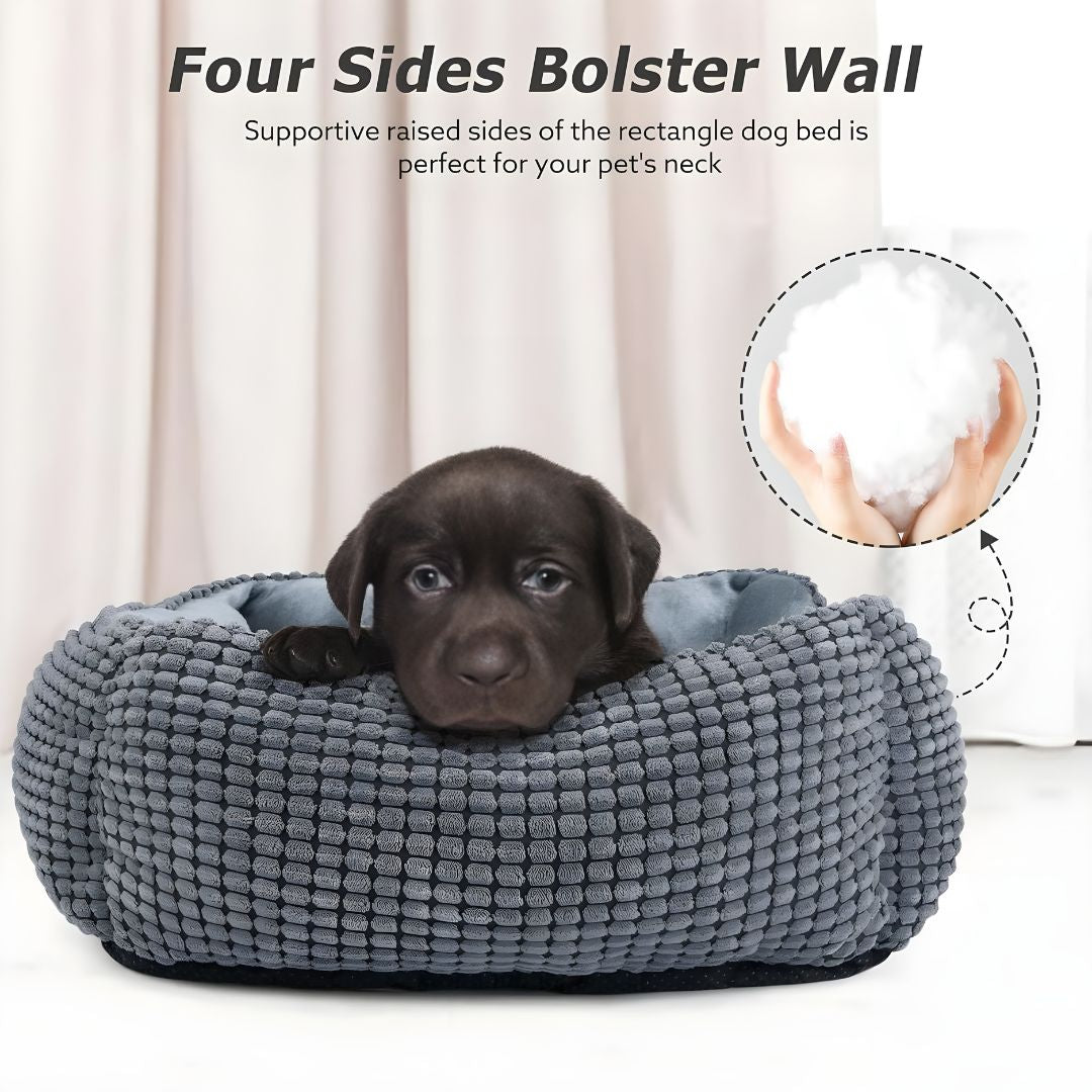 Four Seasons Comfort Pet Bed Supportive Sides (80×65×15cm)