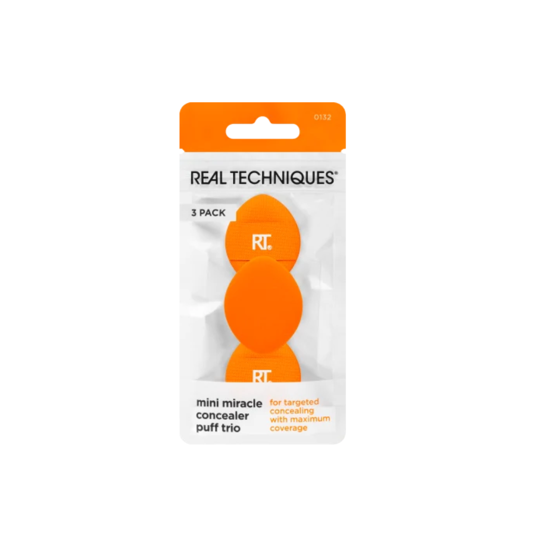Real Techniques Mini Miracle Concealer Puff Pack 3pcs