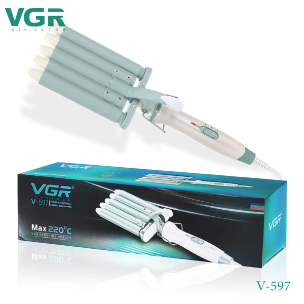 VGR V597, Professional Wavy Hair 5 Barrels Curling Iron - Medaid International
