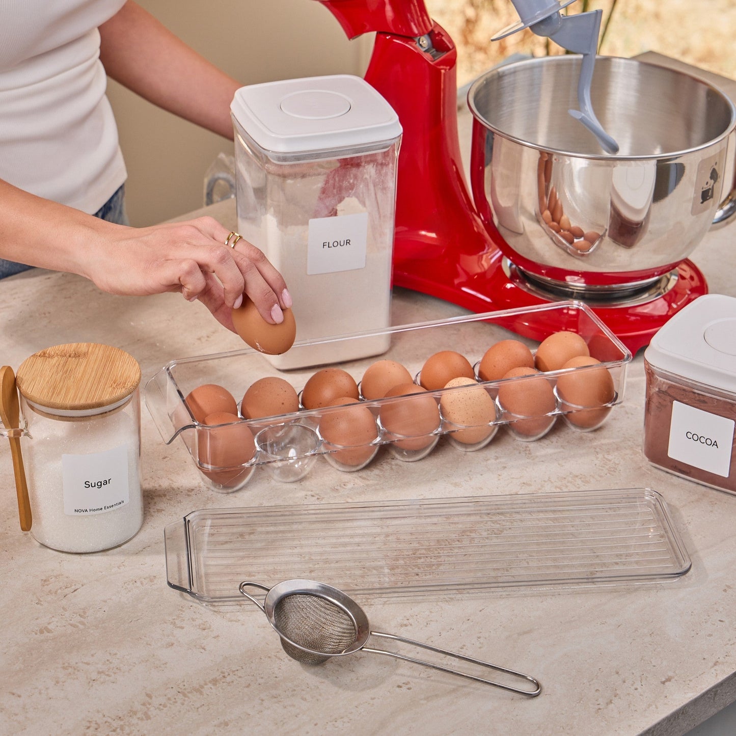 Fridge 14-Egg Clear Storage Tray