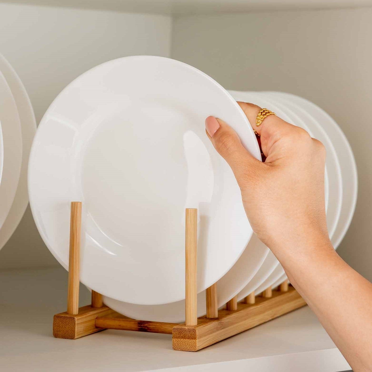 Bamboo Pot Lid Holder