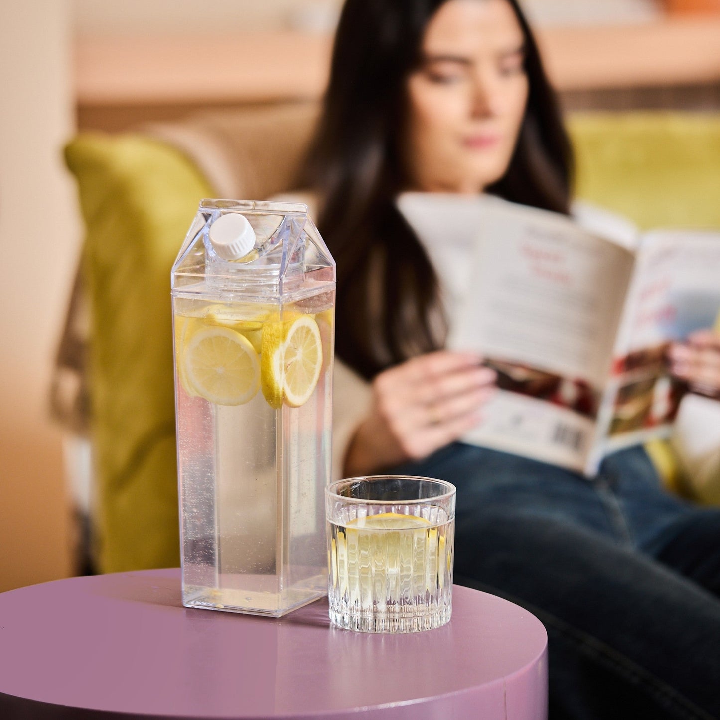 Clear Fridge Drink Container
