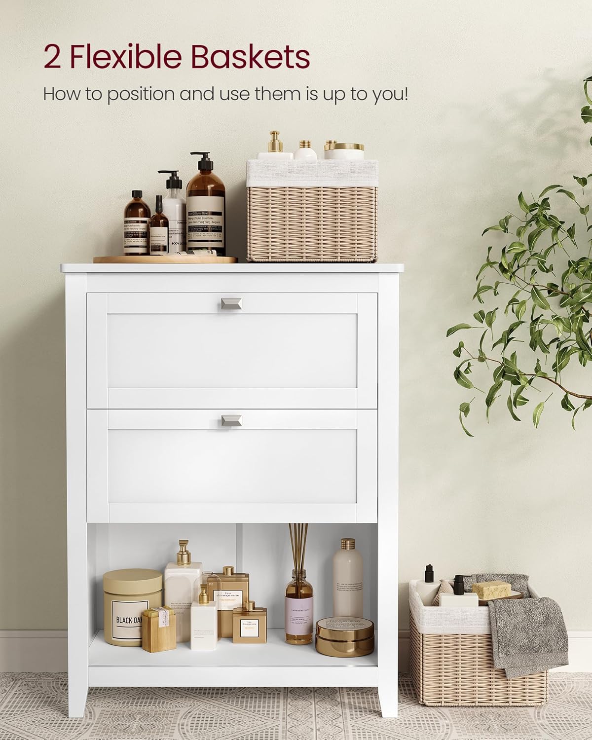 VASAGLE Bathroom Cabinet UBBC545W02