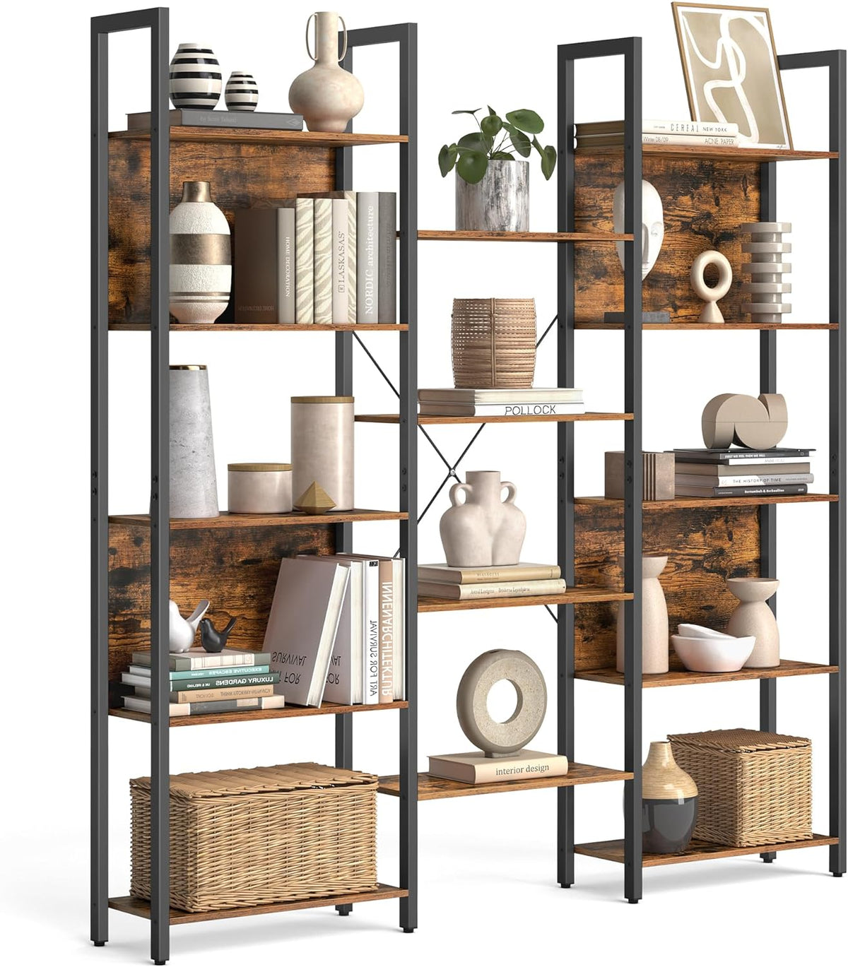 VASAGLE Bookcase 14 Shelves LLS107B01