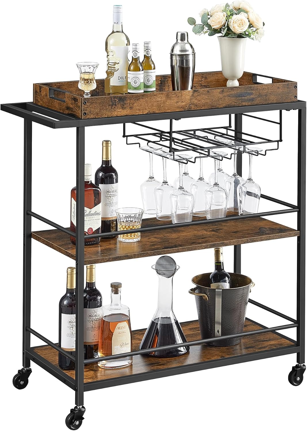 VASAGLE Serving Trolley LRC093B01