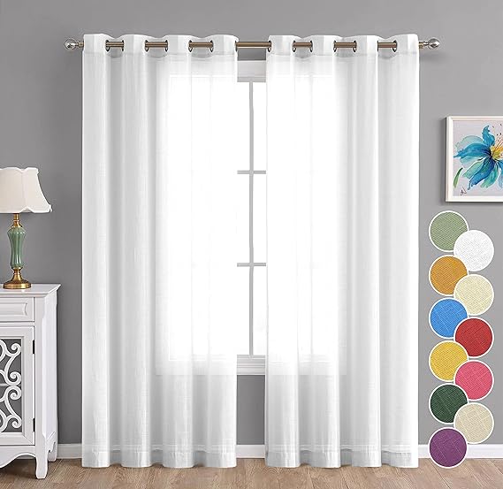VOILE SHEER READY WINDOW CURTAIN 140*260CM 1pc