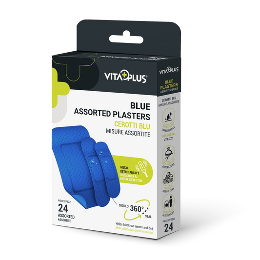 Medinox Vp61411 Blue Plaster Aastd 24'S - Medaid International