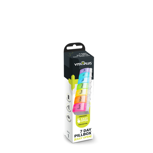 Medinox Vp64222 Vitaplus 7 Day Pill Box With Easy - Medaid International
