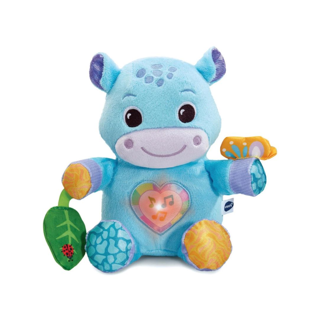 VTech Baby Plush Theo My Cuddly Hippo – Blue (French Edition)