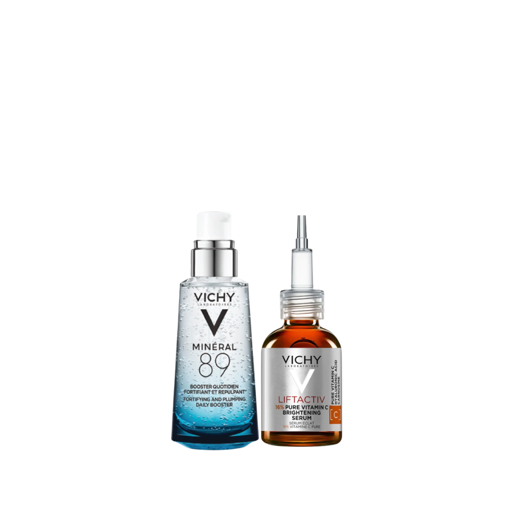 Vichy Mineral 89 HA Serum And Liftactiv Vitamin C Serum Bundle At 15% Off