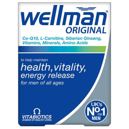 Vitabiotics WellMan Original - 30 Tablets - Medaid International