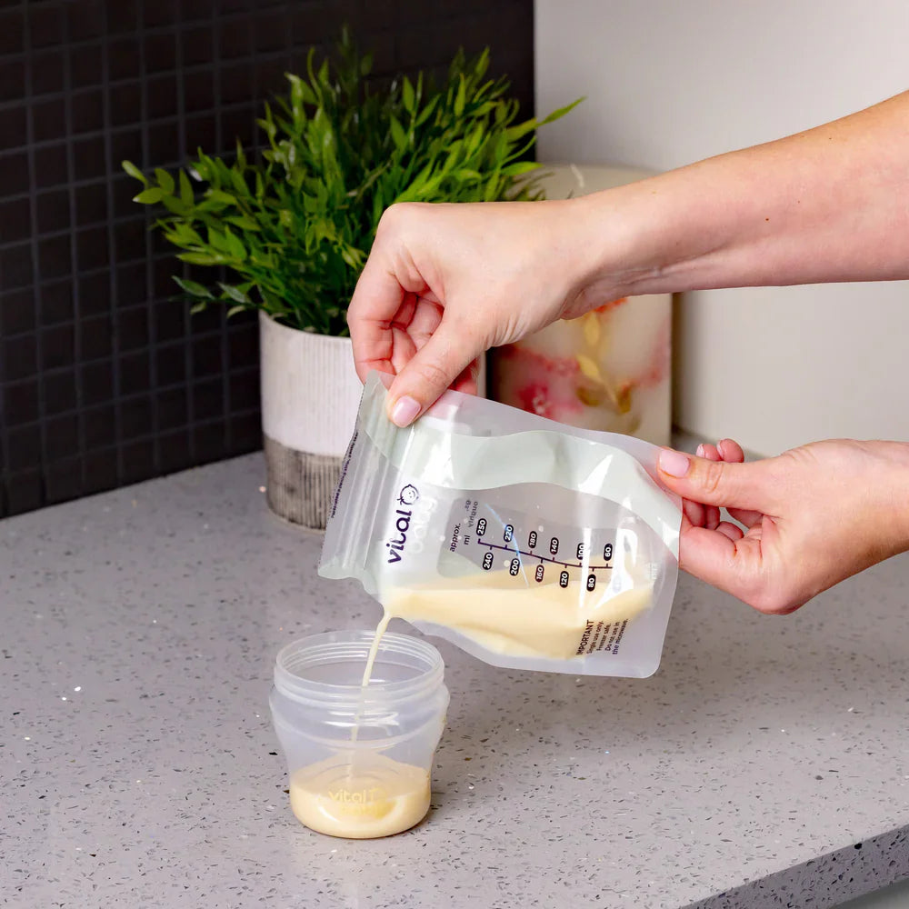Vital Baby Nurture easy pour breast milk storage bags 30pk