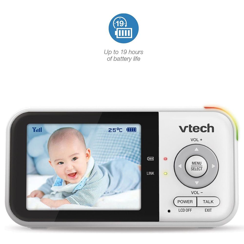 Vtech - 2.8inch 270P Fic Cam Video Monitor - Night Light - 800MAH Battery