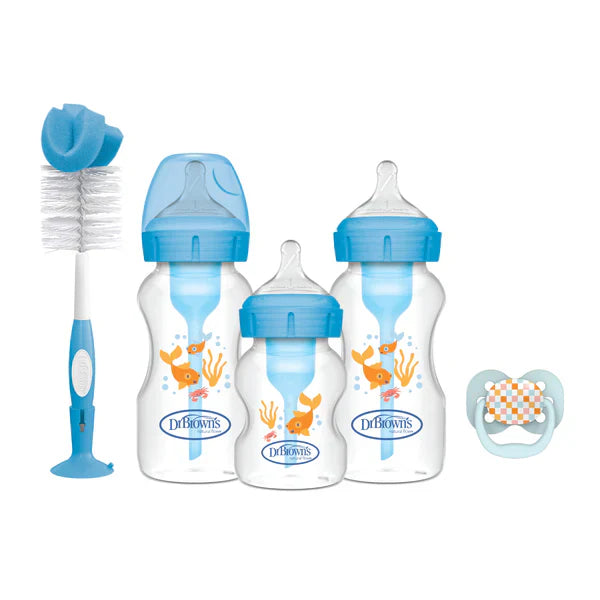 Dr. Brown's Gift Set Blue Option Plus Anti-Colic Bottles