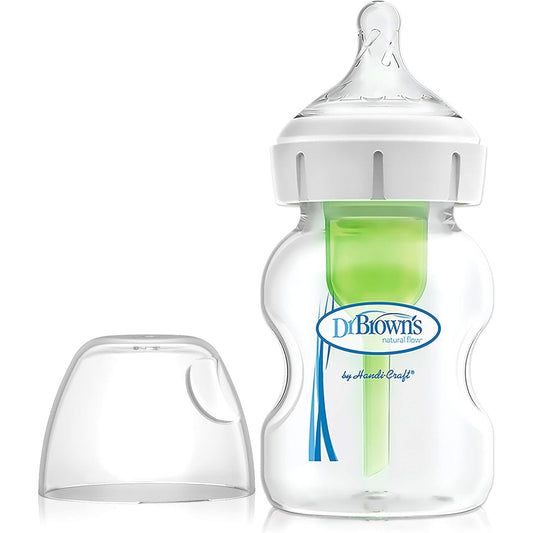 Options+ Anti-Colic Wide Neck Baby Bottles