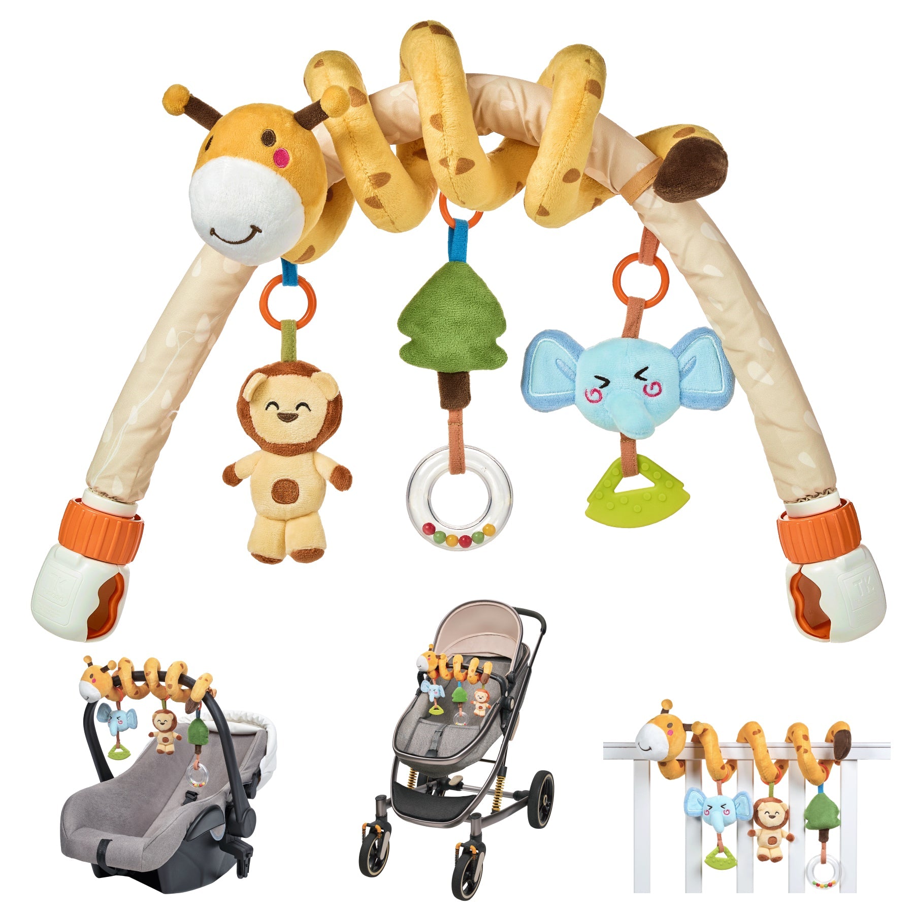 Tumama Kids - Giraffe Baby Arch Toy & Spiral - 2in1