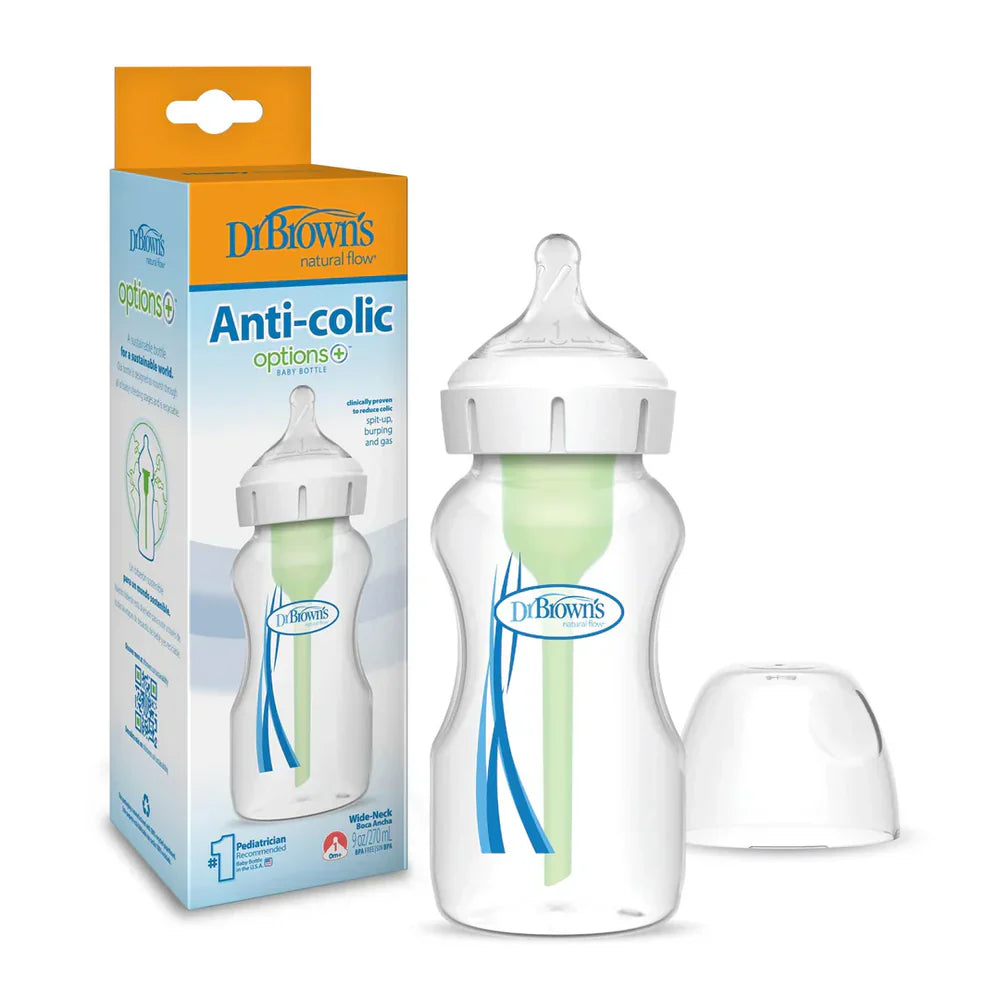 DrBrown's - Op+ Anti-Colic Wide Neck - 270ml - Level 2 Nipple - 1Pack