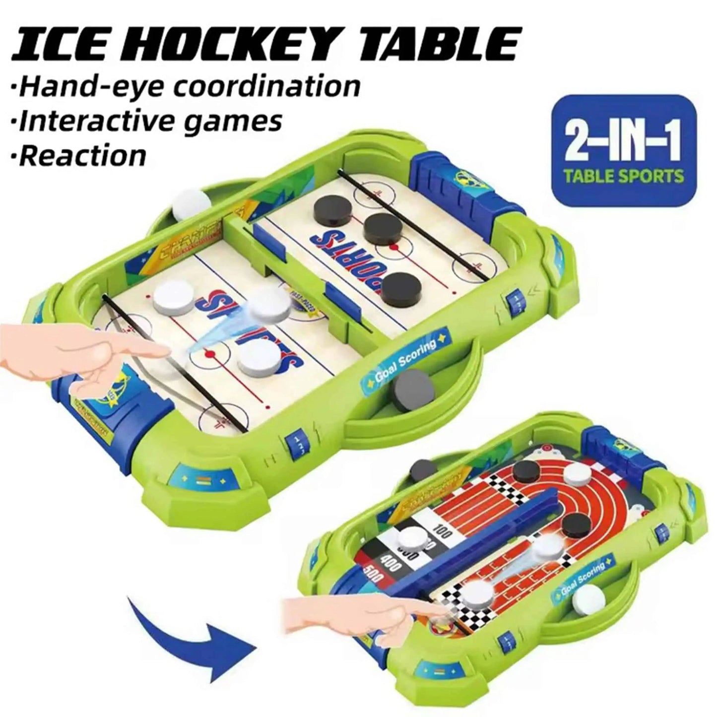 2 in 1 Children′s Dasktop Bowling Curling Game