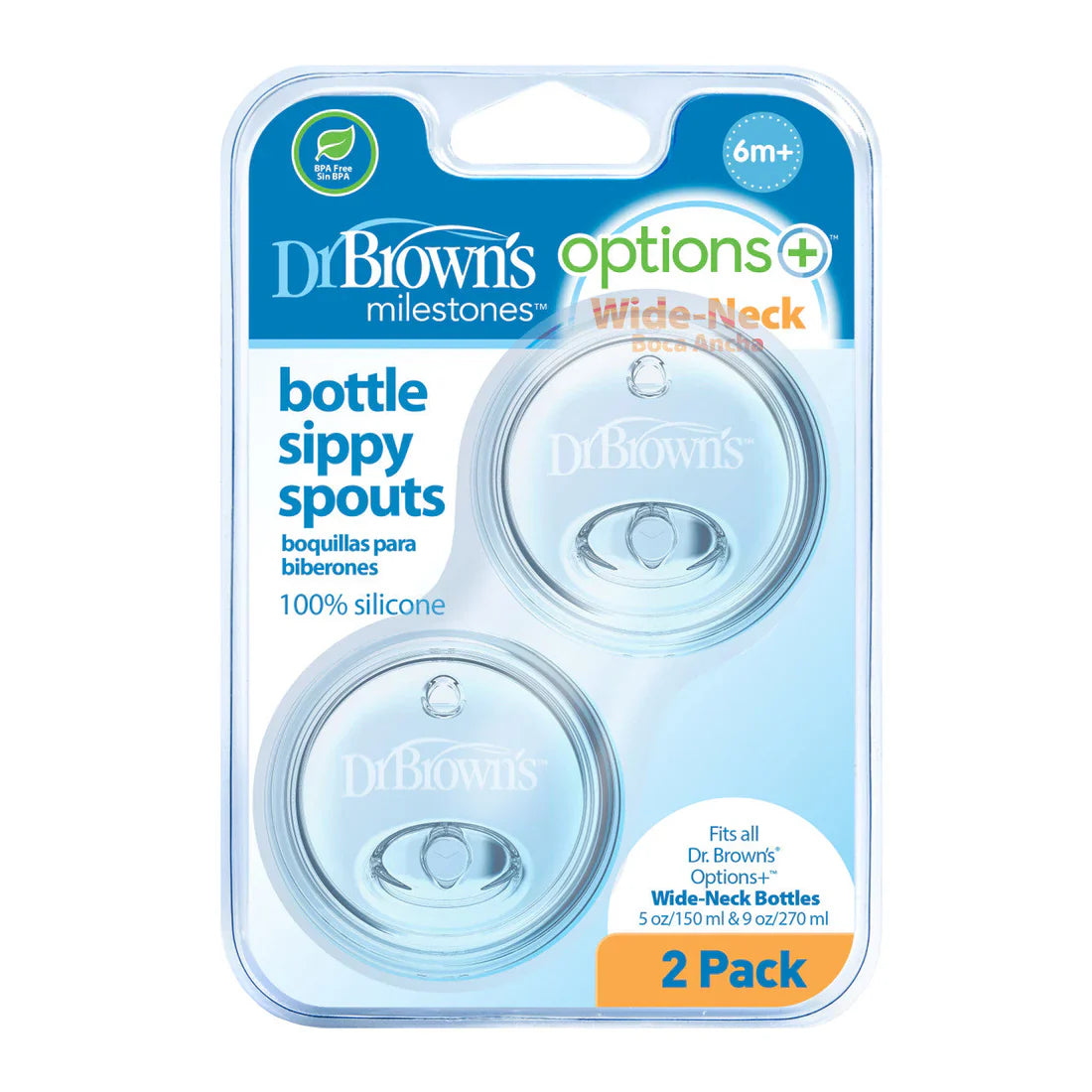 DrBrown's - Wide Neck Op+ - Sippy Spouts - 2pack
