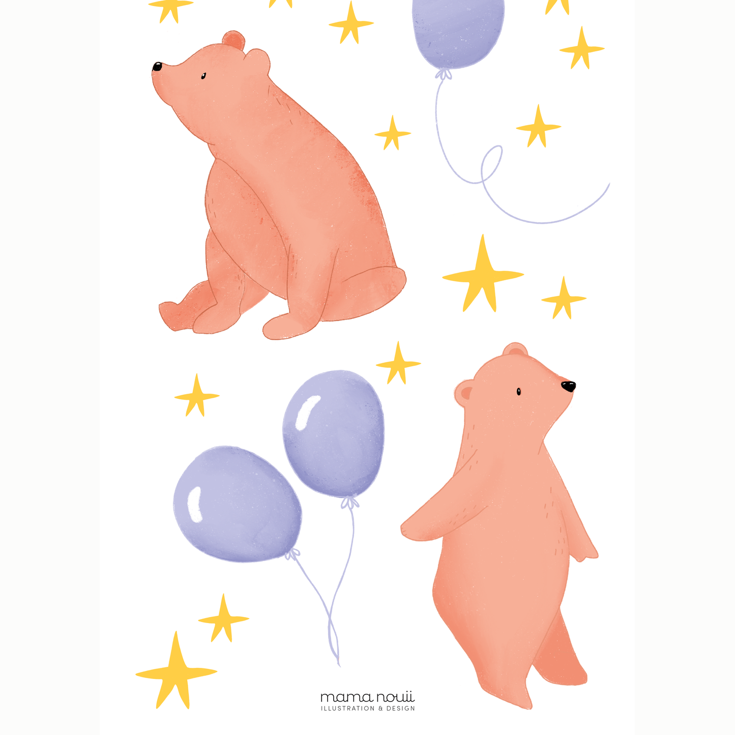 Charming Bears Blue