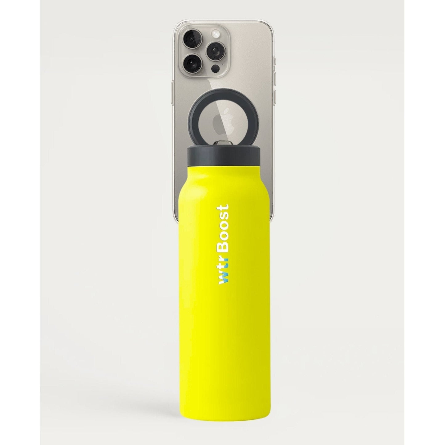 Yellow Magnetic Mobile Holder Insulated Stainless Steel Bottle - Medaid International