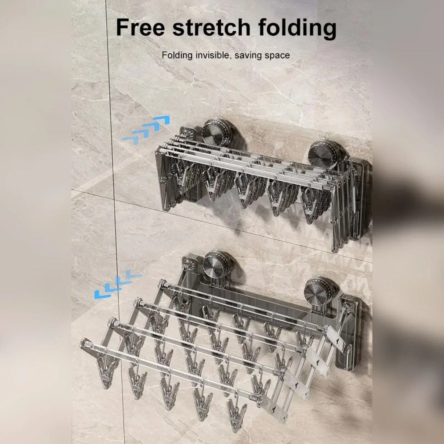 Wall Mounted Foldable Suction Socks Drying Rack