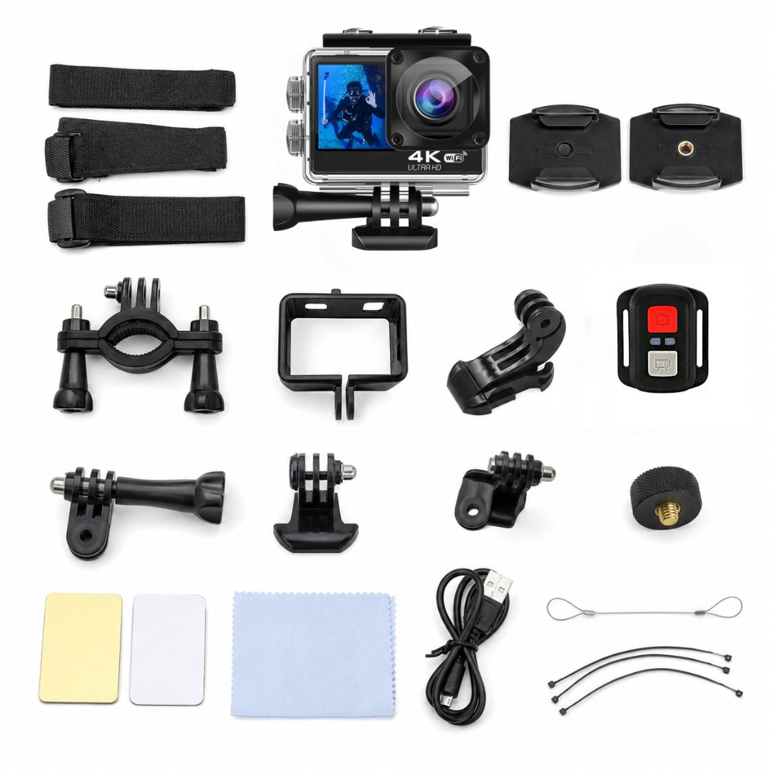 4K Sports Action Camera Dual HD Touch Screens