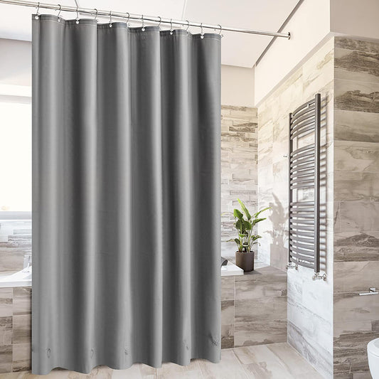 178 CM X 183 CM Waterproof Bathroom Shower Curtain with Rings Premium Vinyl Long Shower Curtains Washable and Water Resistant - Image 1
