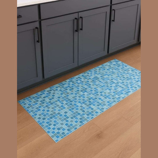 Soft Cuttable Mosaic Foam Mat 65x200 cm by Wenko