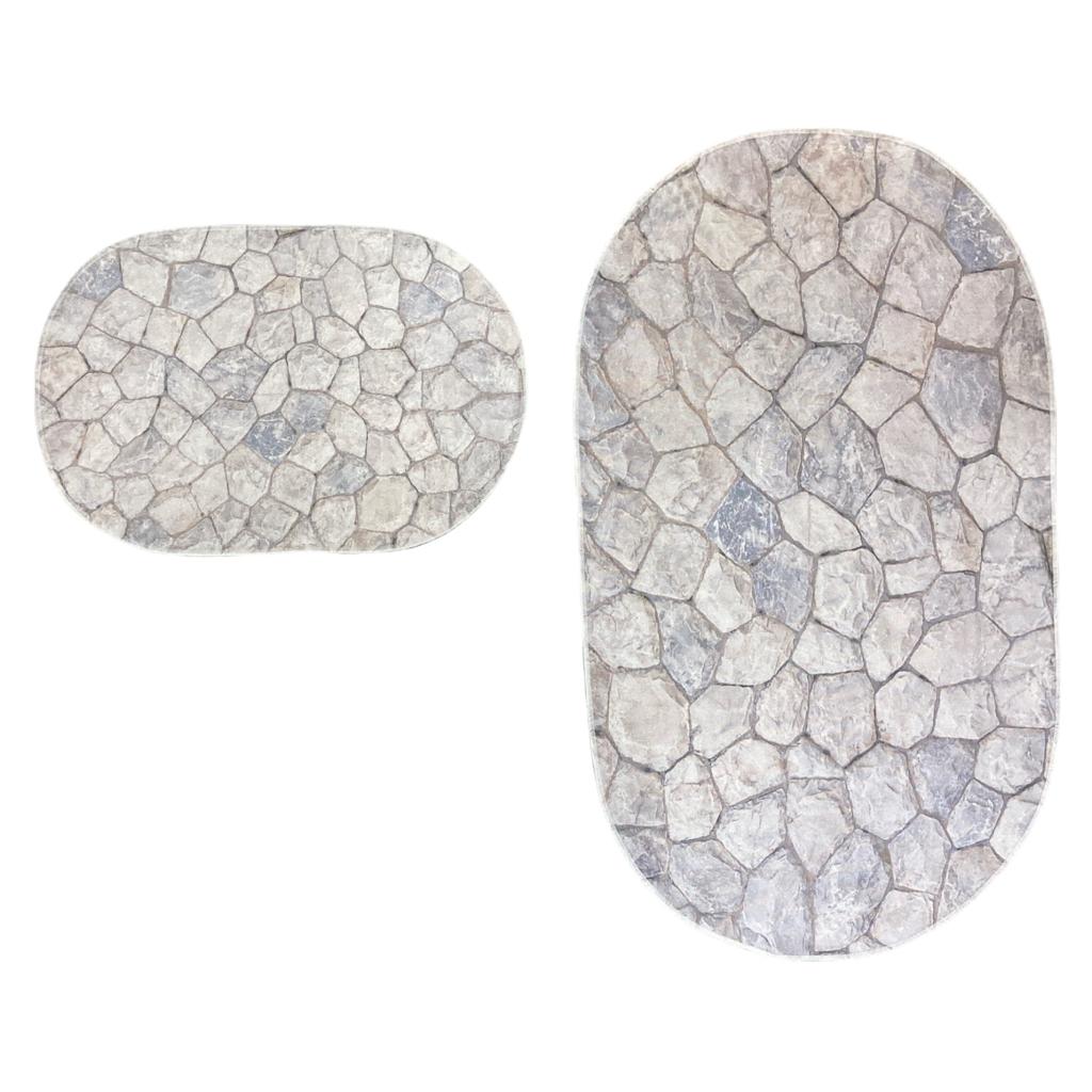 Set of 2 Thin Anti Skid Water Absorbent Mats