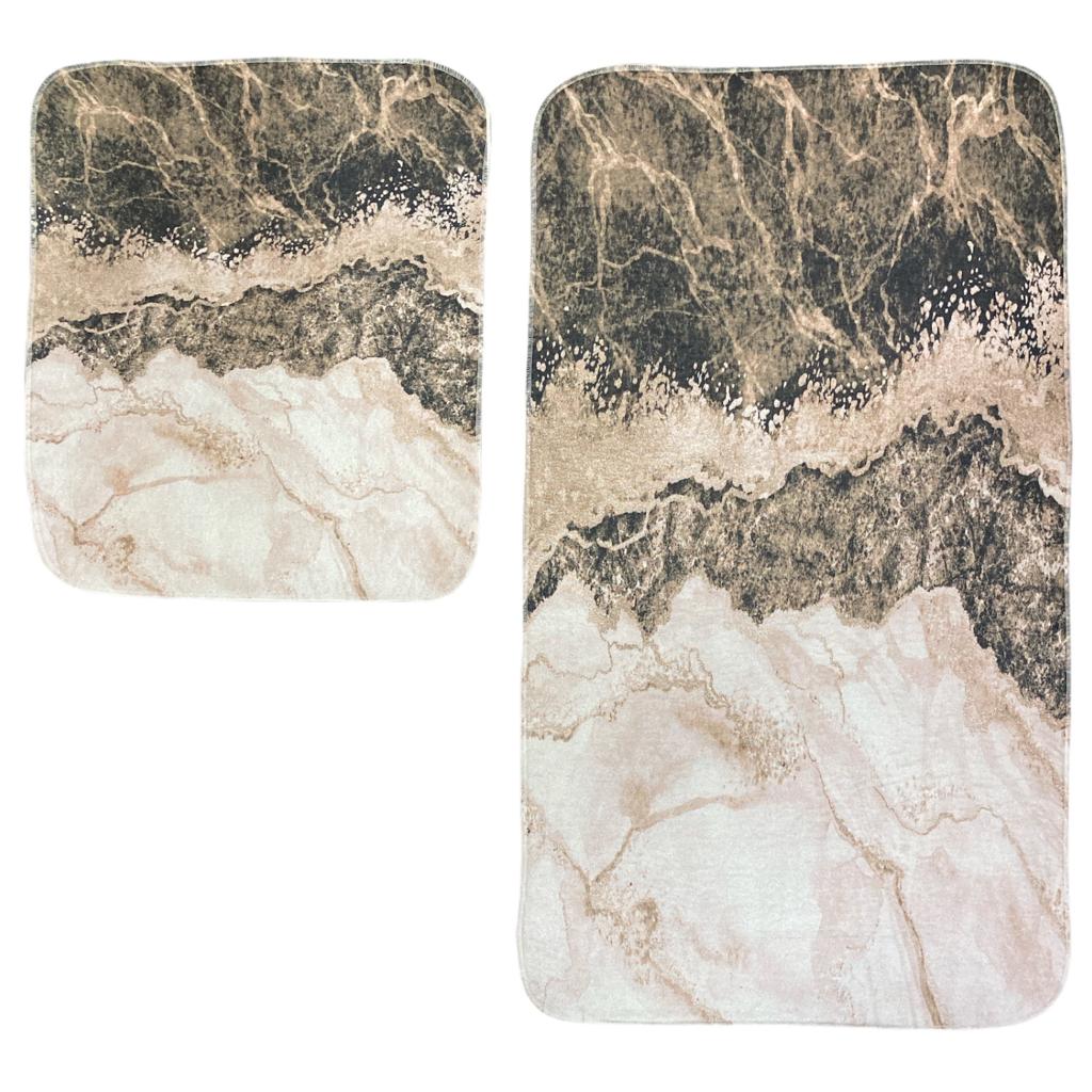 Set of 2 Thin Anti Skid Water Absorbent Mats