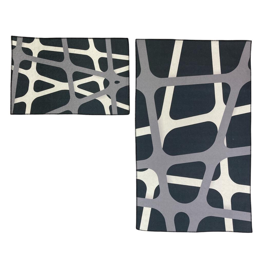 Set of 2 Thin Anti Skid Water Absorbent Mats
