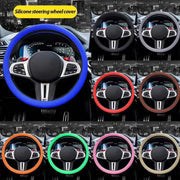Universal Solid Color Anti-slip Silicone Car Steering Wheel Protective Cover