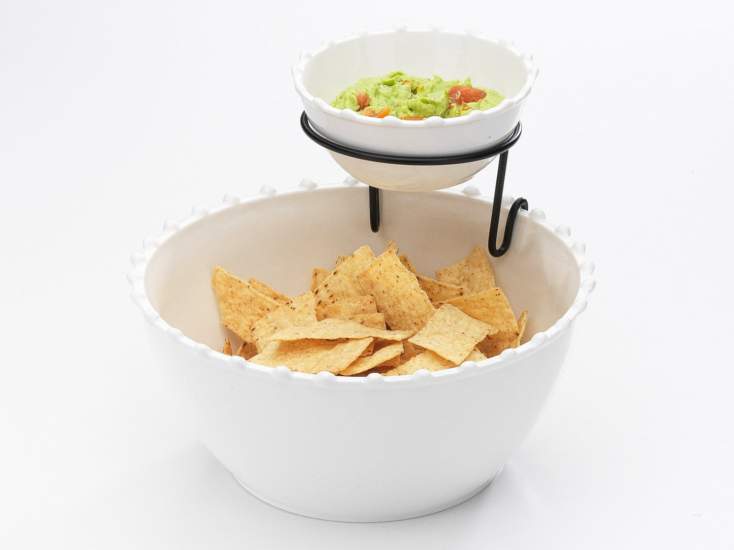 Symphony Alfresco Tres Gourmet Pearl 3pcs Chip and Dip set