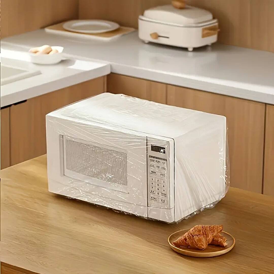 (net) 10 Pcs Disposable Electrical Appliance Dust Cover Suitable For Home Furniture And Various Appliances 90 x 110 cm