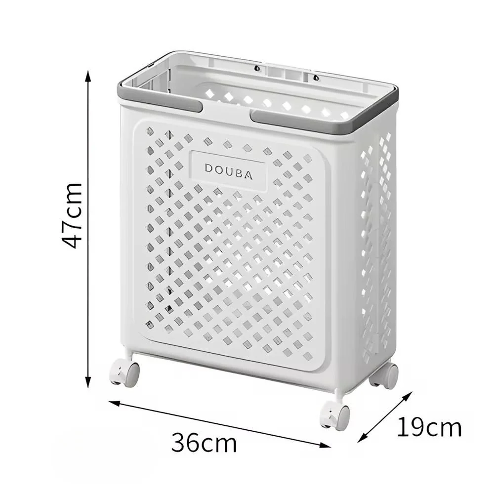 Foldable Rolling Laundry Basket - Medaid International