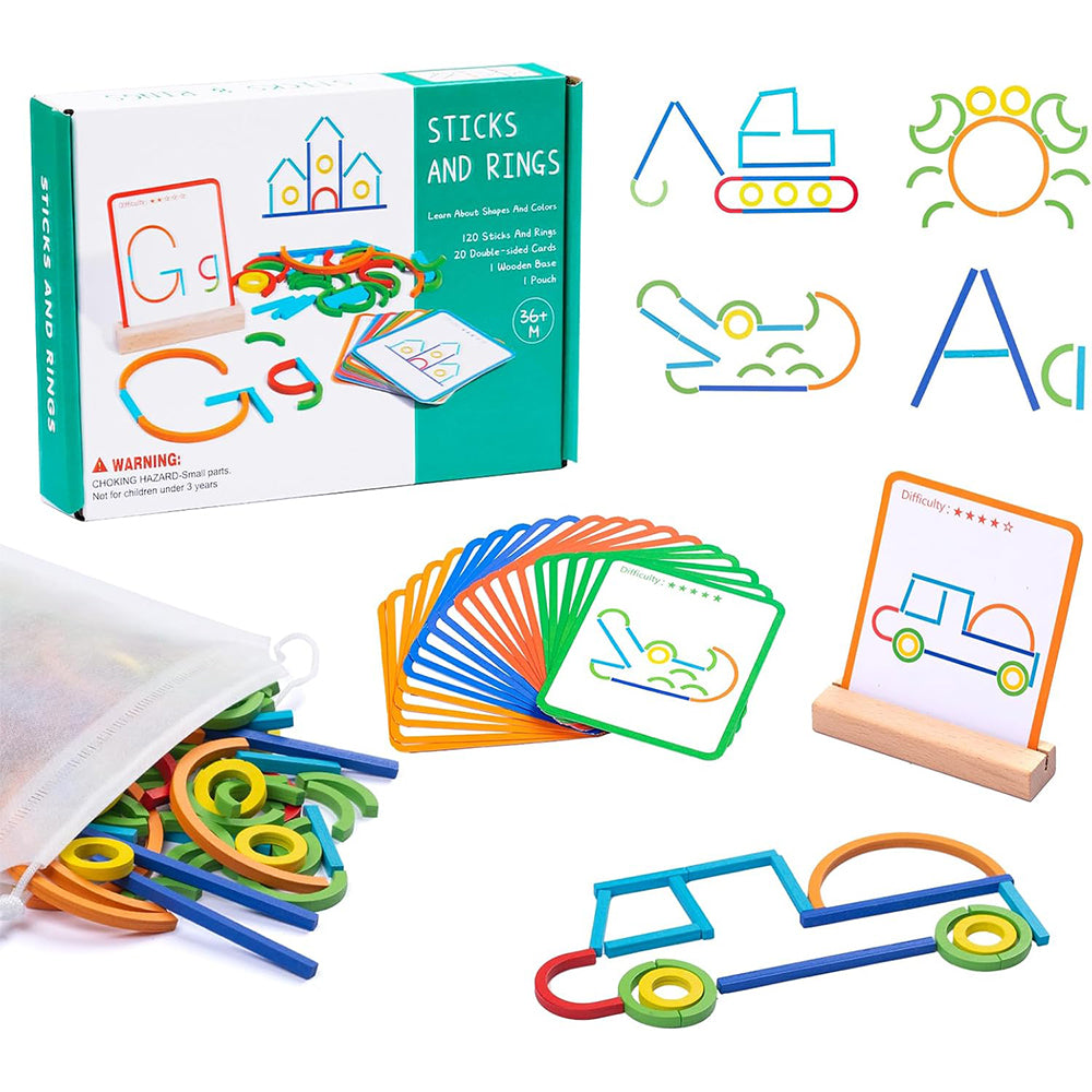 Sticks and Rings Puzzle Stem Kindergarten For Kids Lebanon